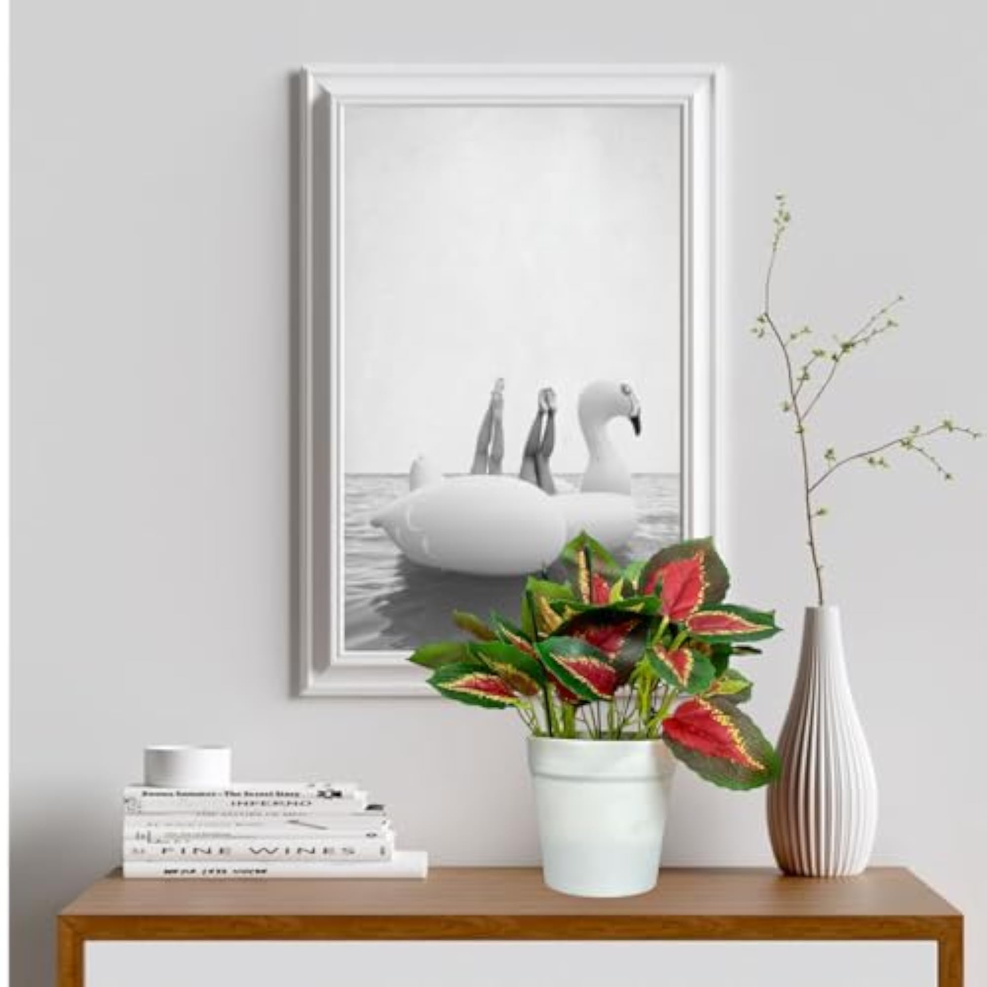 Artificial Plants with Pot, Small Indoor Decor