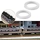 Create idea 16x N-Skala-Gummi-Haftreifen für 1:148 Eisenbahnmodell-Diesel-Kleindampflokomotiven