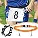 Yiju Triathlon Race Number Belt Running Belts, Adjustable, Lightweight, Accessories, Easy to Install, Triathlon Running Belt, Orange