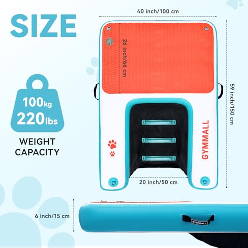Plateforme flottante pour chien 150x100cm rampe eau - 3