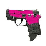 MightySkins Skin Compatible with Smith & Wesson M&P Bodyguard 380 (Green or No Laser) - Solid Hot Pink | Protective, Durable, and Unique Vinyl Decal wrap Cover | Easy to Apply | Made in The USA