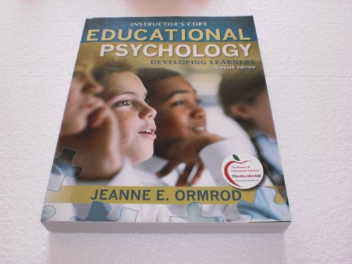 Educational Psychology Developing Learners Inst... 0137001193 Book Cover