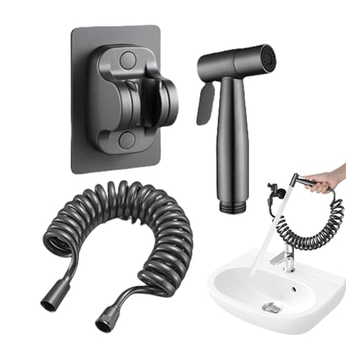 Duroecsain Pulverizador para bidé, grifo lavabo bidé con manguera, conexión antigoteo, herramienta higiénica para limpieza del bebé, cuidado posparto, higiene en camping