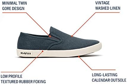 SEAVEES Women's Baja Slip On Original Sneaker, Marine, 6 | Image 6