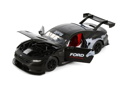 Ford Mustang GT3 modelo 1:24 diecast negro miniatura 3