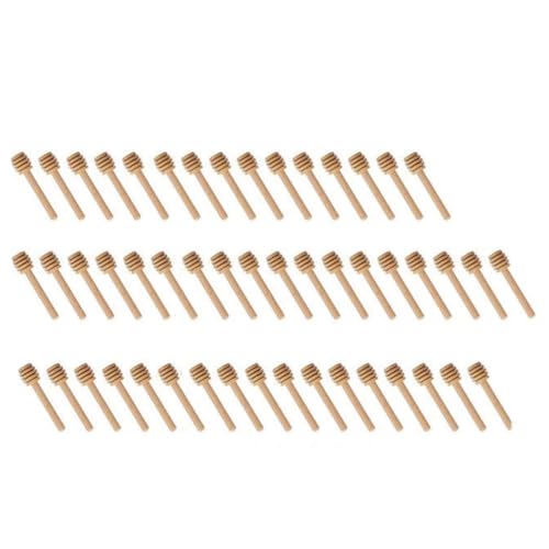 Bosiyrggrl Herramienta de Cocina, Barra para Mezclar Miel, de 8 cm de, Madera, Tarro, Cuchara, Suministros para Café, Leche y Té.