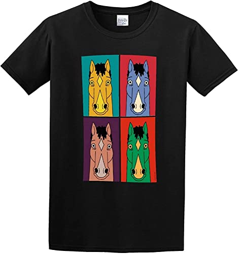 BoJack Horseman Cartoon Cotton T Shirt Mens T-shirts & overhemden(XX-Large)