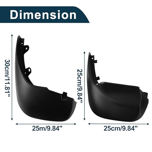 Image of Mud Flaps Splash Guards for Land Rover Range Rove Sport without Pedal 2014-2023 W /Mount Accessories Mud Guards Front and Rear 1 Set