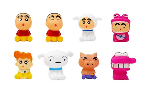 クレヨンしんちゃん ぷかぷかソフビマスコット 8種セット (しんちゃんA・しんちゃんB・しんちゃん(シロ)・しんちゃん(ワニ山さん)・ひまわり・シロ・ぶりぶりざえもん・ワニ山さん)