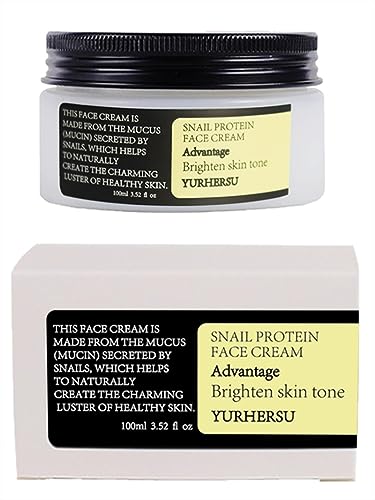 Korean Snail Mucin 93% Moisturizing Cream, Collagen Lifting & Firming Cream, Daily Facial Repair Gel for Dry/Sensitive Skin, Anti-Wrinkle Face Firming, Hydrating Serum Shrink Pores Acne, 3.52 oz; WNMS