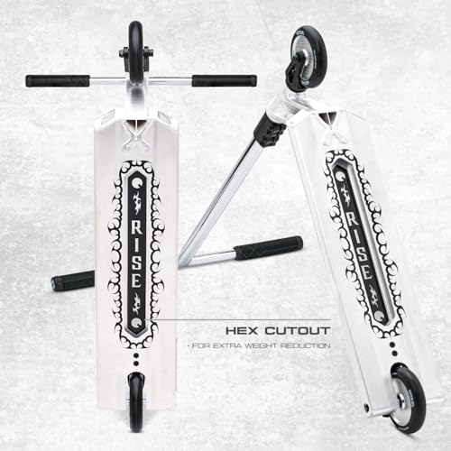 Image of Sequel Rise Stunt Scooter - Complete Pro Trick Scooter with Aluminum Frame, 110mm Wheels, 220 lbs Weight Capacity, Ages 8+