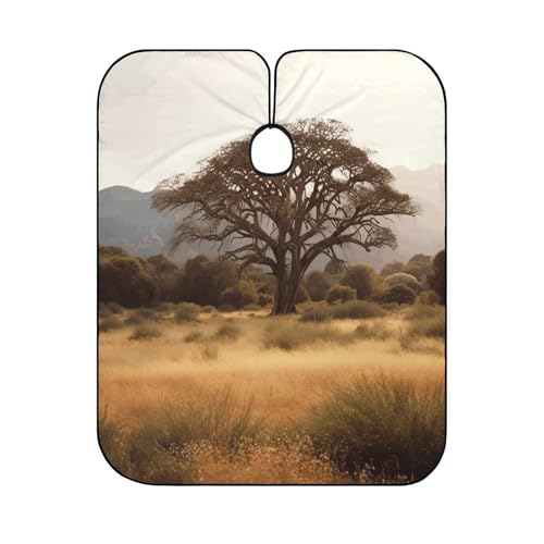 Capa para corte de cabello unisex impermeable ajustable miniatura 6