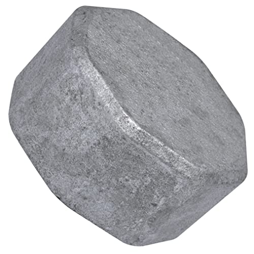 AERZETIX - C64999 - Tappo filettato femmina 2 per avvitare in ghisa - finitura zincata - tubo idraulico riscaldamento installazione sanitaria di acqua sistema di trattamento dell'acqua