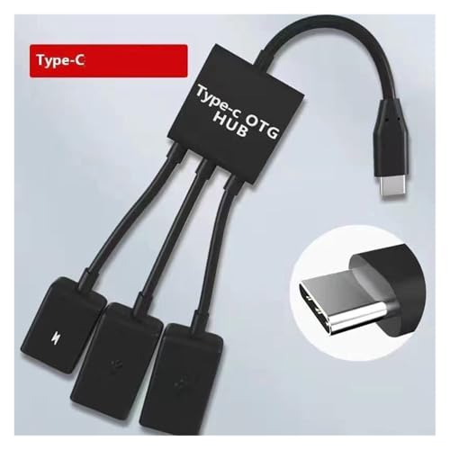 Adaptador OTG Tipo-C 3 en 1 para conectar dos memorias USB a tu móvil a la vez 2