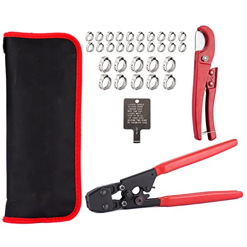 GUOFIS PEX Cinch Clamp Crimping Tool kit,3/8" to 1" PEX Clamp(TOOL010-1)