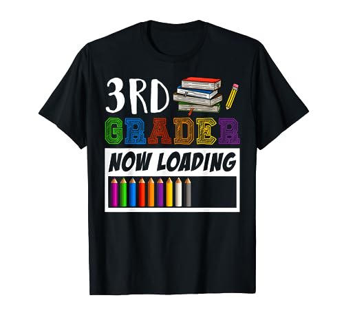 Retro 3rd Grader Now Loading Third Grade Back To School Kids T-Shirt