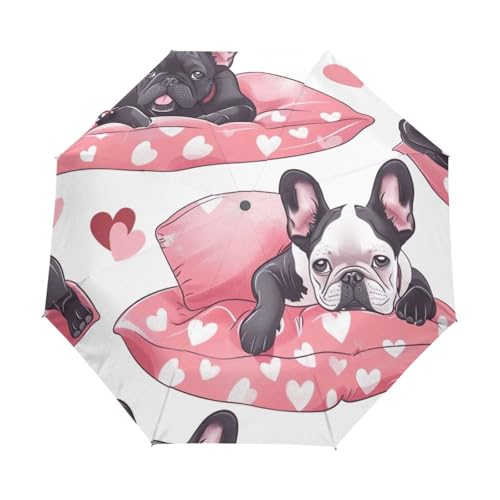 Parapluie automatique GAIREG rose | Modèle compact et robuste pour voiture et sac