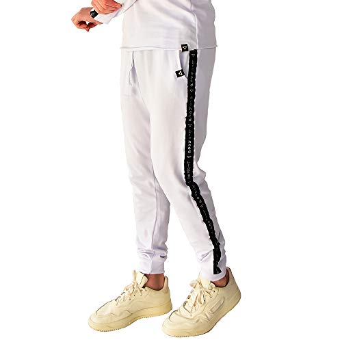 Calça Moletom Jogger Skinny Brohood Masculino Branco GG