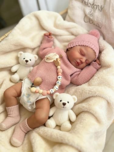 Muñeca Reborn Bebé Silicona Realista 20 Pulgadas miniatura 3