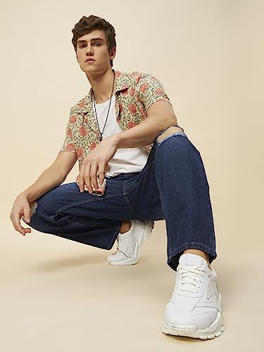 Image of HIGH Star Men's Regular Fit Mid Rise Jeans