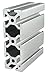 80/20-40-4012-4M - Framing Extrusion: 40 Series, 13 ft Nominal Lg, 120 mm x 40 mm, Triple, 8 Open Slots, Adjacent-Sides
