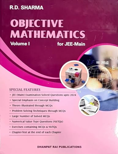 Image of Objective Mathematics for JEE Mains - Vol. 1 and 2 - Set of 2 Books - 2024 /Ed. for 2025 Exams [ORIGINAL BOOKS WITH TOP GRADE PAPER & PRINT]