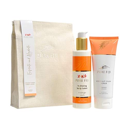 Close-up of coconut crush scrub texture