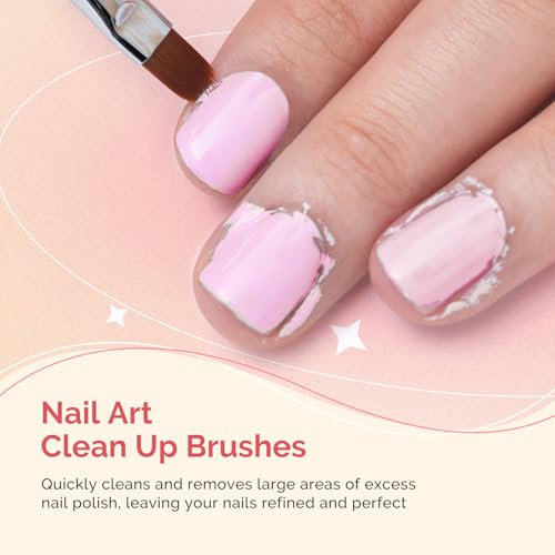 Image of MelodySusie 3Pcs Nail Art Clean Up Brushes