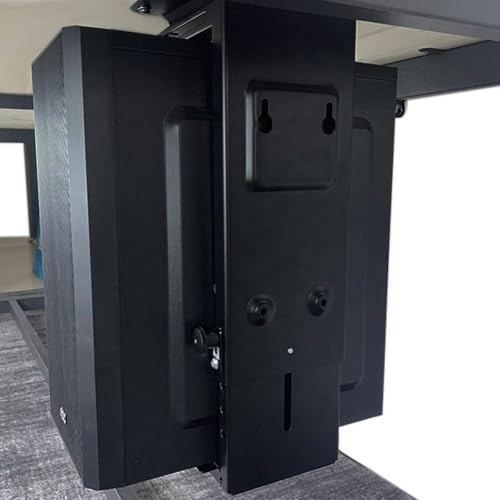 Soporte ajustable para PC de escritorio y pared, soporte estable de acero para torre bajo escritorio que se adapta a la mayoría de cajas de PC miniatura 5