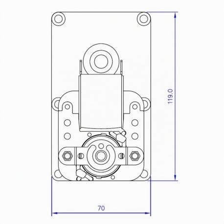 Motoriduttore stufa pellet 1,3 Rpm Albero 9,5 mm