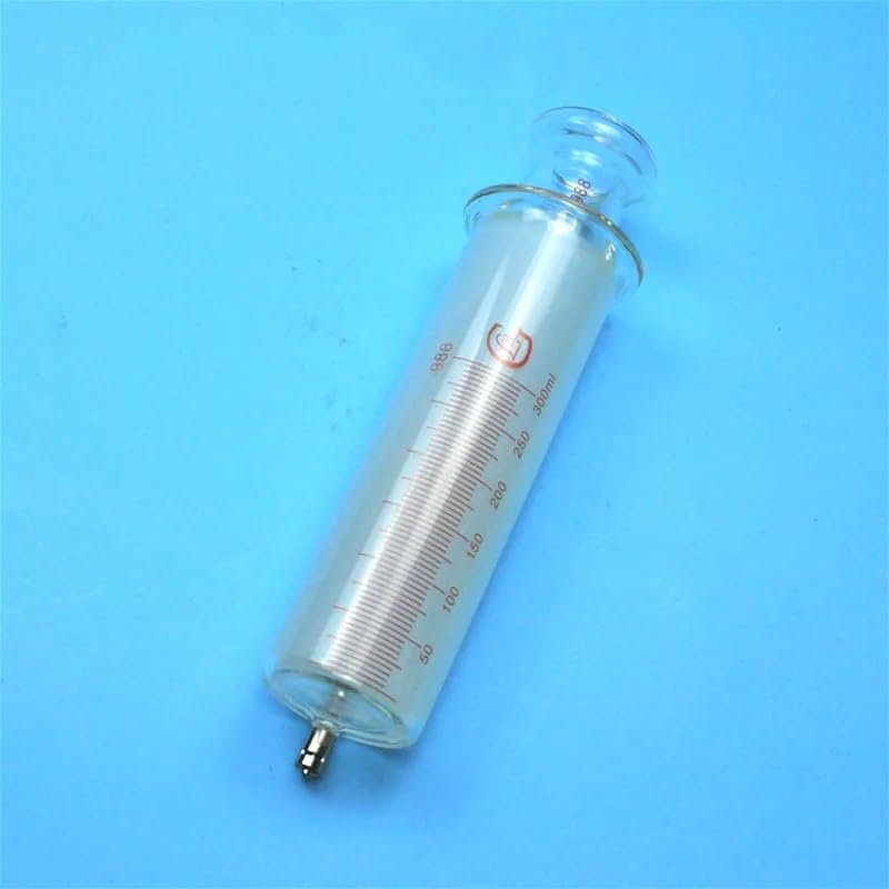 Large Glass Syringes 300ml with Glass Caliber/Ruhr Locks Caliber Glass Enema Sausage Device Sample Extractor Injector 300 CC(Ruhr Locks Caliber)