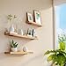 4 Pack 4 Inch Floating Shelf Brackets,Black Hidden L Shelf Bracket,Rustic Industrial Metal Brackets for Shelf Support