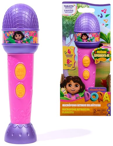 DORA LA EXPLORADORA - Micrófono Dora con Canciones de la Serie, Efectos de...