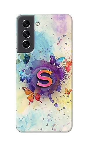 Image of PRINTFIDAA� Printed Hard Back Cover Case for Samsung Galaxy S21 FE 5G Back Cover (Alphabet S) -2808