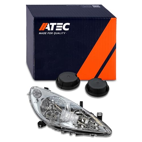 ATEC Germany 1x Faro delantero Faro principal derecho (lado del pasajero) con luz antiniebla Compatible con PEUGEOT 307 (3A/C), 307 Break (3E), 307 CC (3B), 307 SW (3H)