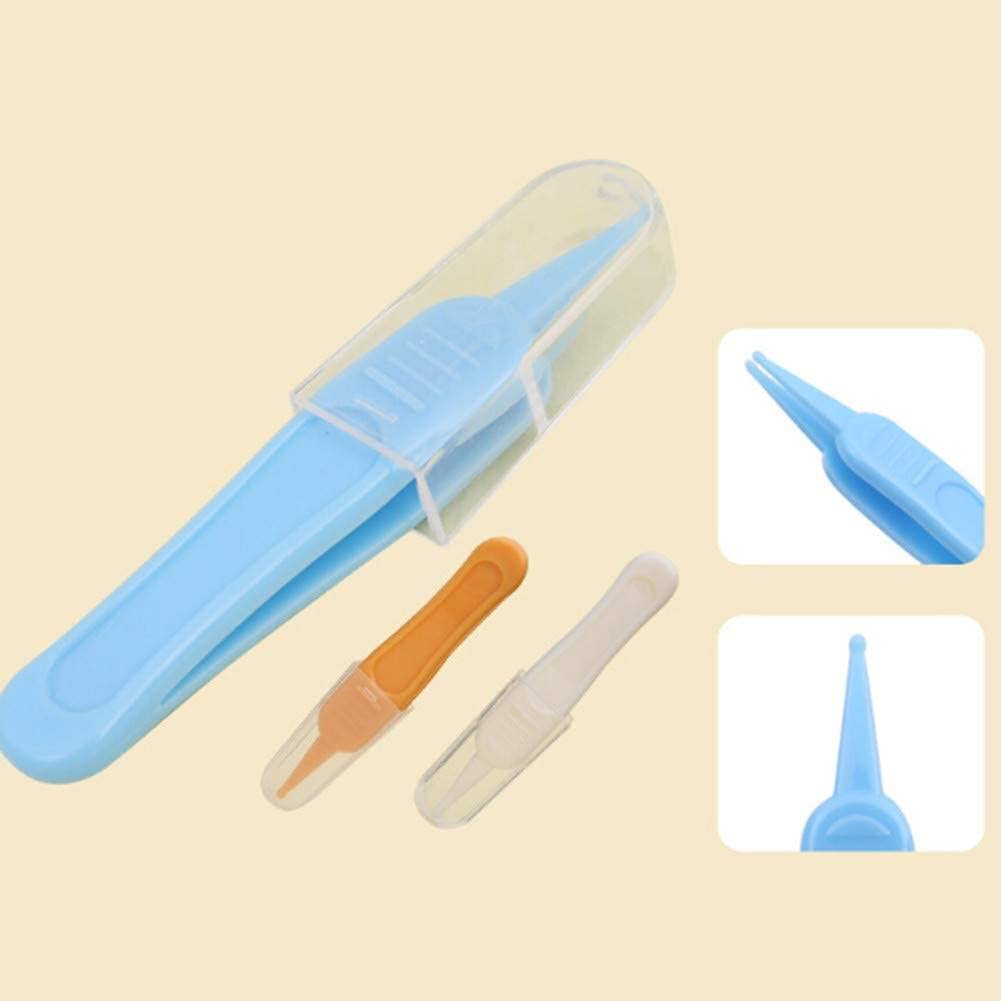 Pince à épiler en plastique réutilisable pour bébé oreille nez nombril