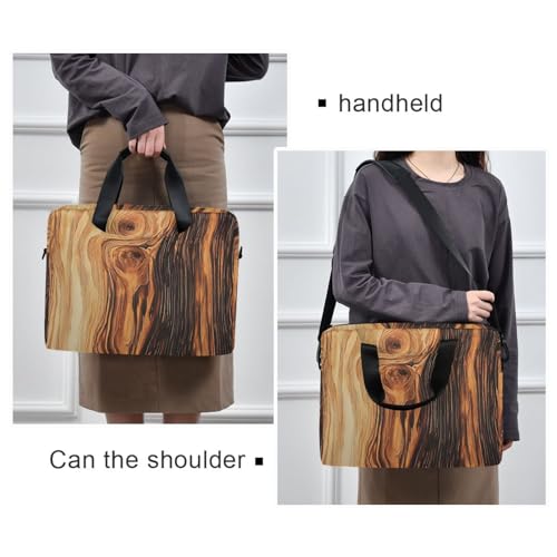 Bolsa Bandolera Brown Wood para Laptop 13-16 pulg miniatura 6