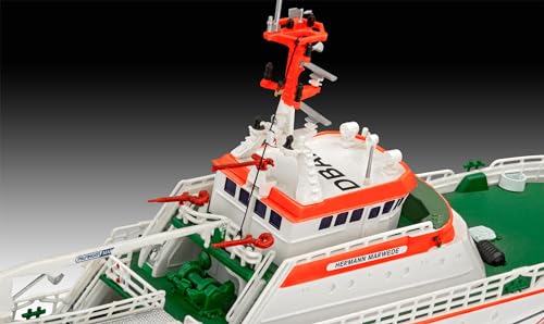 Revell 05812 Search & Rescue Vessel Hermann Marwede 1:200 Scale Unbuilt/Unpainted Plastic Model Kit, Multi-Color, 2 cm x 9 cm x 6 cm - Image 4
