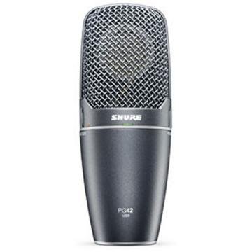 SHURE シュア PG42-USBコンデンサーマイク USB接続マイク　激レア Amazon | SHURE PG42-USB コンデンサーマイク USBインターフェース付き