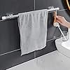 4PCS No Drill Curtain Rod Brackets, Self Adhesive Curtain Rod Holder Hooks, Nail Free Adjustable Curtain Rod Hooks Curtain Hangers Wall Mount Holder for Bathroom Kitchen Home Bathroom & Hotel #3