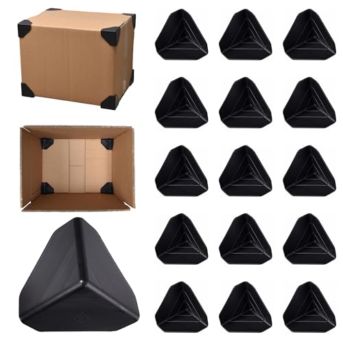 200 Pcs Shipping Box Corner Protectors, Plastic Heavy Duty Packaging Edge Protectors, Reinforcement Corner Guards for Boxes, Cartons and Panel Packaging, 2