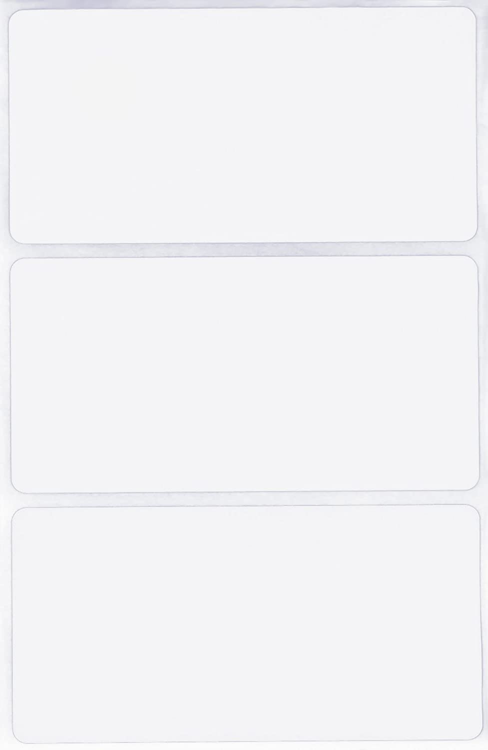 Sponsored Ad - BlackDreams® Name Badge writable Stickers 4 inch x 2 inch (100x50mm) Rectangular - White Sticker Labels Blank (Pack of 200)