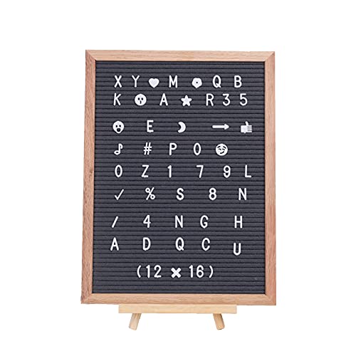 Buy MaHonestFelt Grey Felt Letter Board with Letters Cursive Word Pack, 340 Characters, 16X12