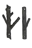 Cast Iron Branch Look Wall Hook Set Of 2 Display Hook Country Cabin Home Décor