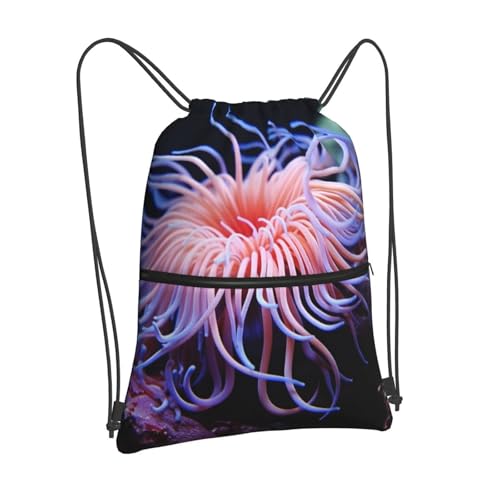 Drawstring Backpack Waterproof Draw String Bag Gym Drawstring Bags Sea Animals Swim Bag for Men Women2