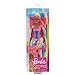 Barbie Dreamtopia Fairy Fashion Doll & Accessories, Pink Hair with Removable Skirt, Headband & Wings