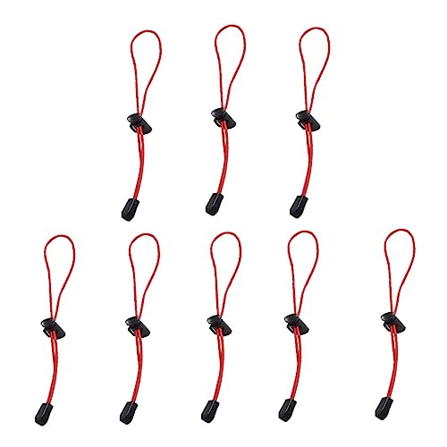 BRIGHTFUFU 8pcs Fixed Ropes for Hiking Multi-Functional Storage Straps Plastic Oxford Material