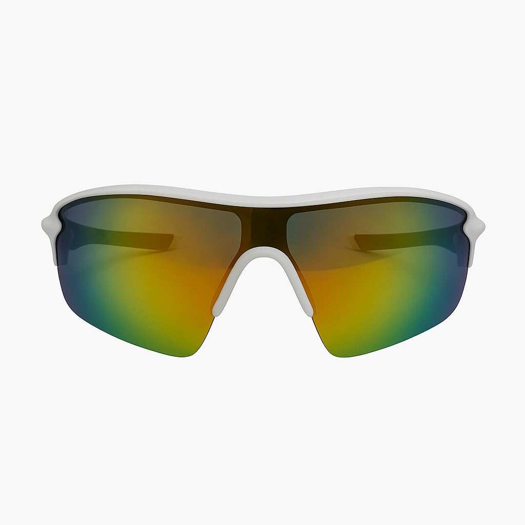 NexQuity Sports Sunglasses for Cricket, Swimming, Golf, Running, Climbing and Cycling | Polarized | UV Protection Glasses, Protect Eyes from Sunrays (White Red)-image-41