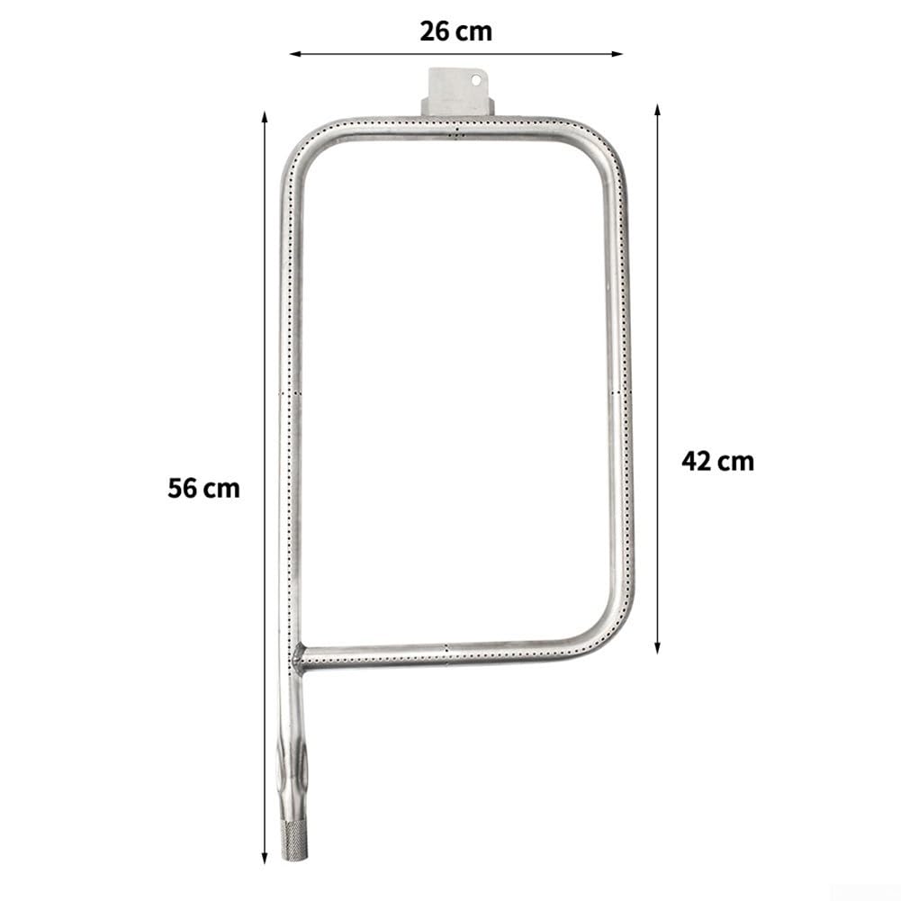 Quemador de 56 cm para Weber Q300/Q320/Q3000/Q3200 Rendimiento superior con material de acero inoxidable 304 (C)
