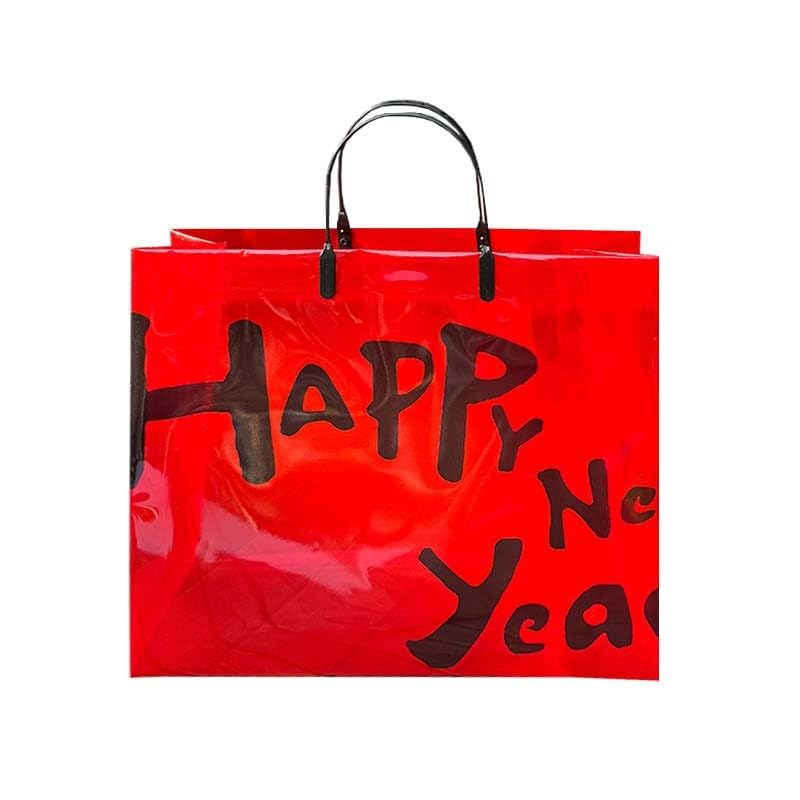 Sacs emballage cadeau en PVC rouge étanches pour éviter les déchirures